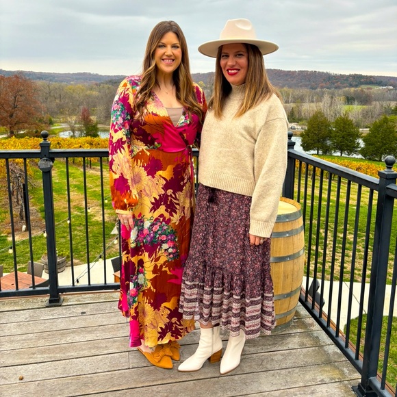 Lulus “put on a smile “ Floral Wrap Dress size XL - Picture 7 of 10